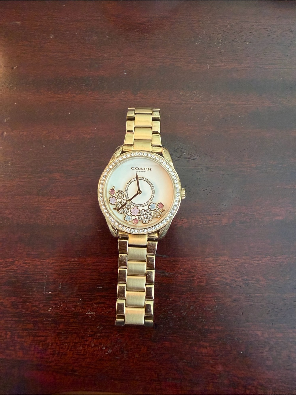 Coach Gold Floral Watch - Picture 2 of 3